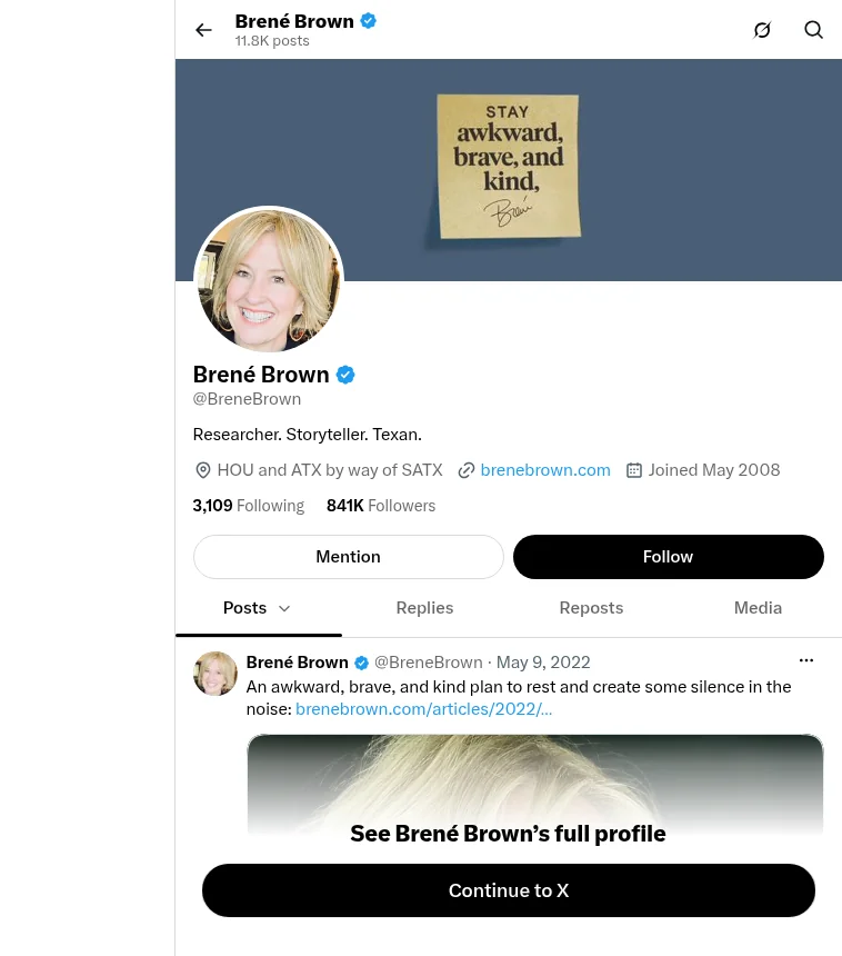 Brene Brown Net Worth - official X profile Brene Brown Net Worth - official X profile