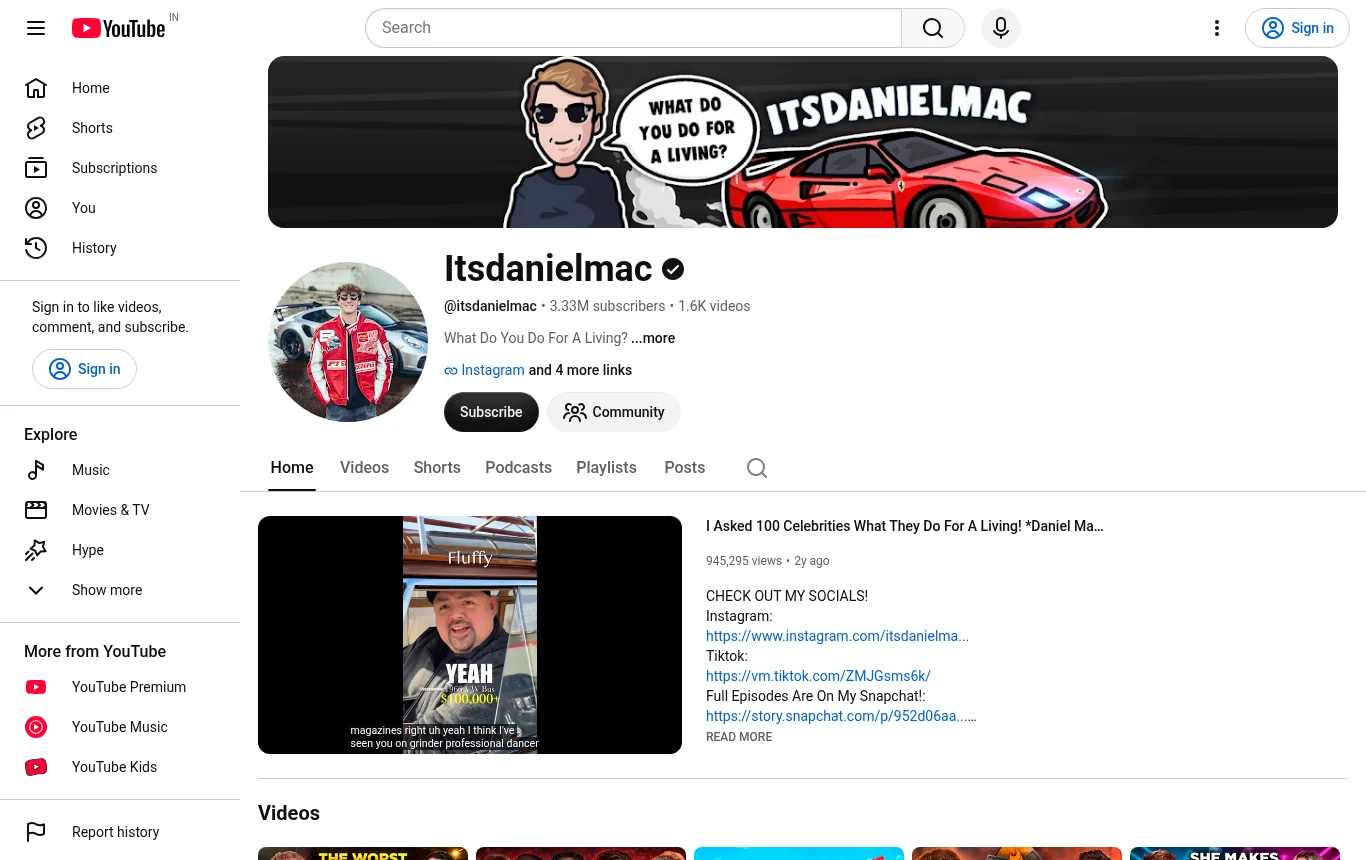 Daniel Mac Net Worth - official YouTube channel Daniel Mac Net Worth - official YouTube channel