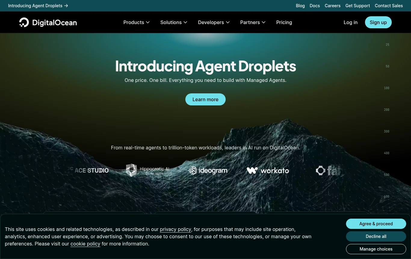 DigitalOcean - official website DigitalOcean - official website