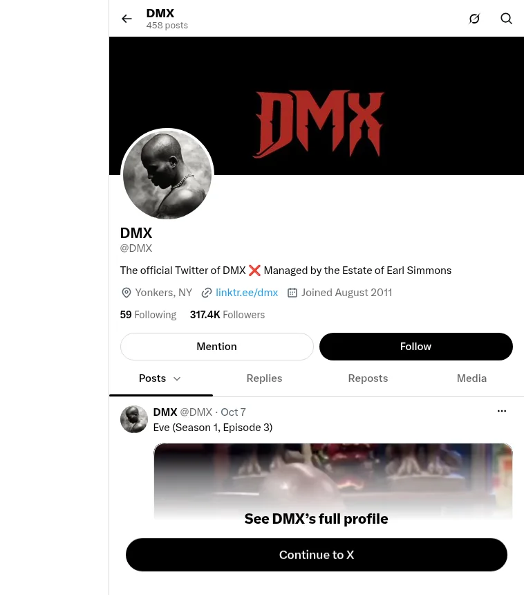 DMX Net Worth - official X profile DMX Net Worth - official X profile