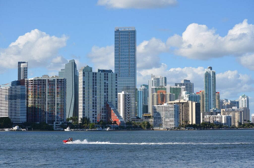 Brickell skyline in Miami, home base of the investment firms tied to Efraim Diveroli net worth