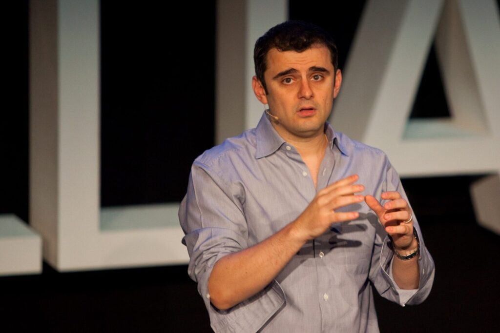 Gary Vaynerchuk giving his Crush It talk in Norway, as books and speaking grew Gary Vaynerchuk net worth