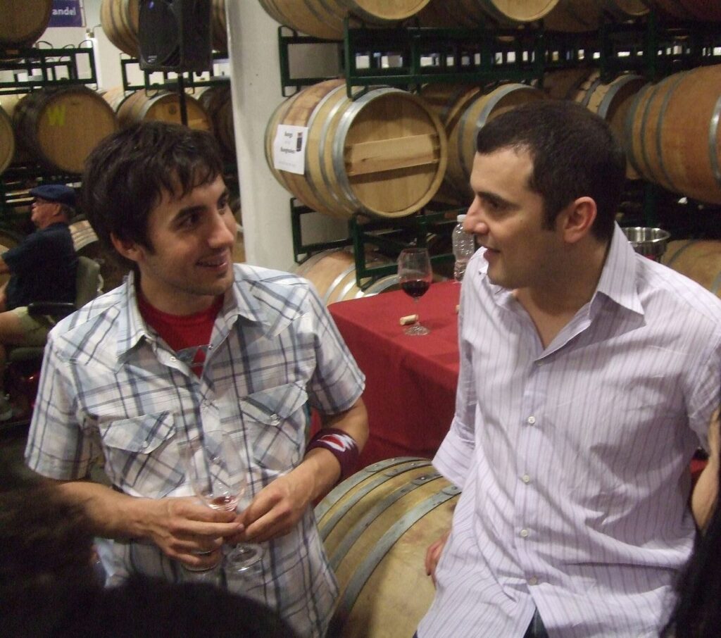 Gary Vaynerchuk with Digg founder Kevin Rose, from the early tech network behind Gary Vaynerchuk net worth