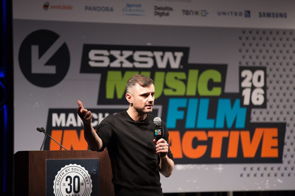 Gary Vaynerchuk on stage at SXSW, as keynote talks add to Gary Vaynerchuk net worth
