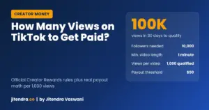 How many views on TikTok to get paid featured image by jitendra.co