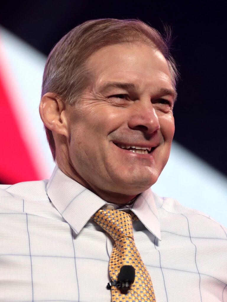 Jim Jordan at a conservative event, tied to Jim Jordan net worth and public profile