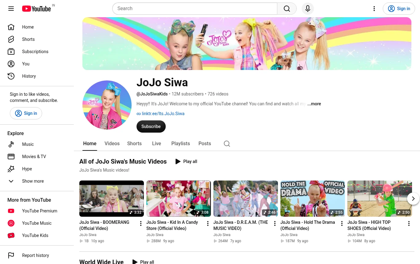 JoJo Siwa Net Worth - official YouTube channel JoJo Siwa Net Worth - official YouTube channel