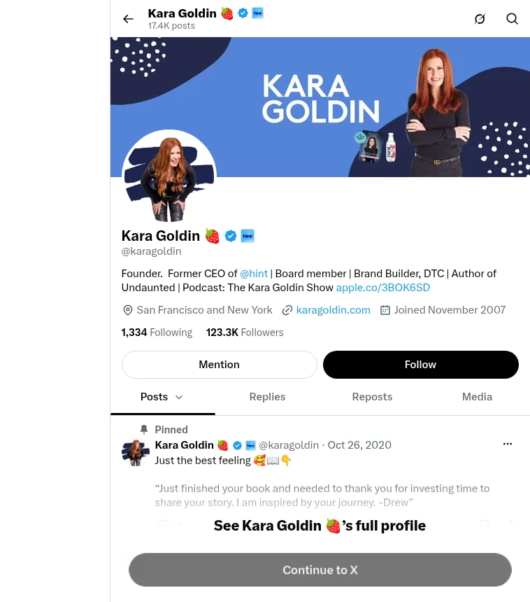 Kara Goldin Net Worth - official X profile Kara Goldin Net Worth - official X profile