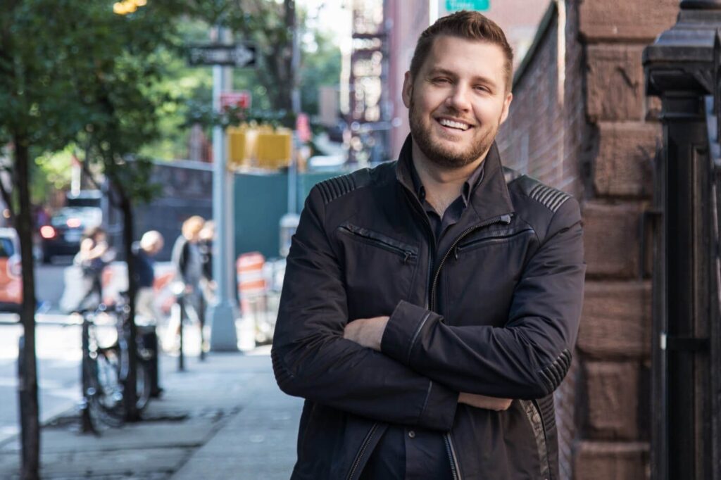 Mark Manson portrait, the author and blogger behind Mark Manson net worth