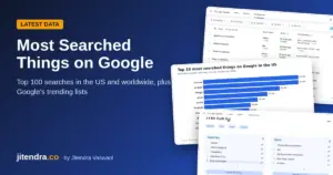 Most searched things on Google featured image by jitendra.co