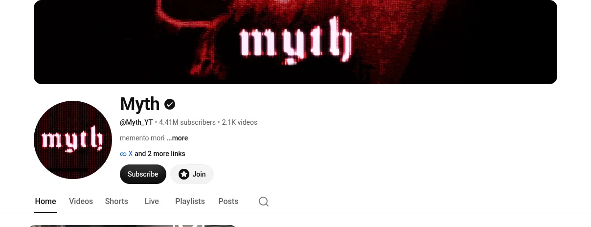 Myth youtube Myth youtube