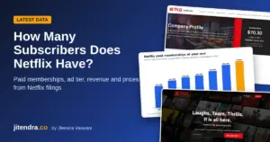How many subscribers does Netflix have, featured image by jitendra.co