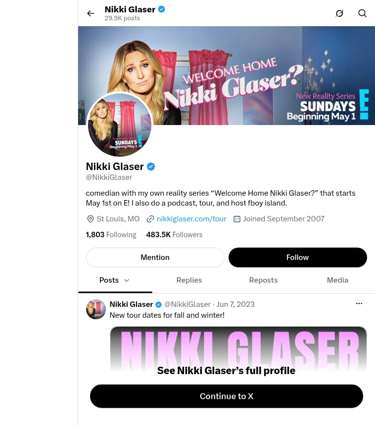 Nikki Glaser Net Worth - official X profile Nikki Glaser Net Worth - official X profile
