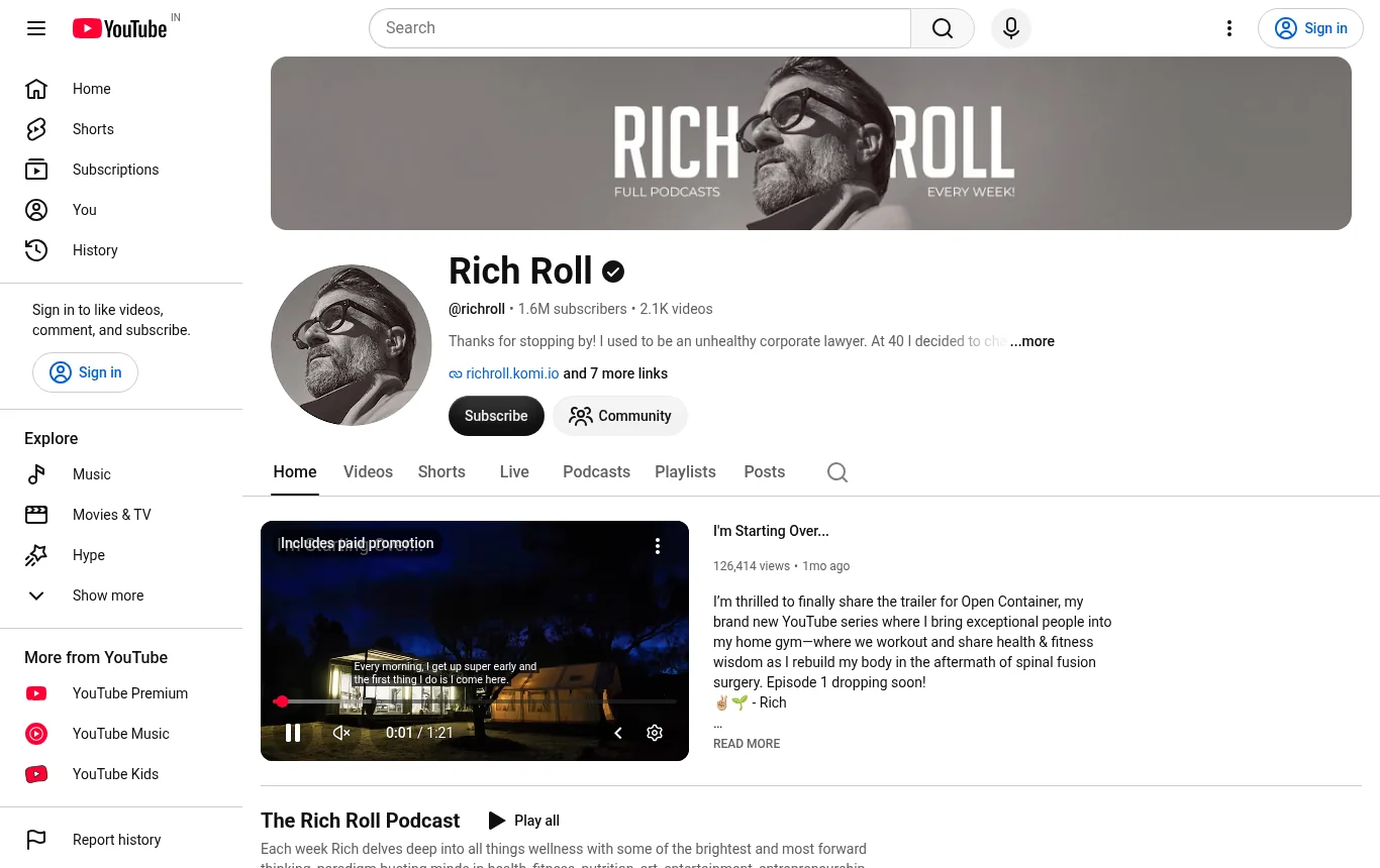 Rich Roll Net Worth - official YouTube channel Rich Roll Net Worth - official YouTube channel