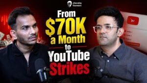 Satish Kushwaha talks about YouTube strikes and demonetization on Inside A Hustler's Brain podcast with Jitendra Vaswani
