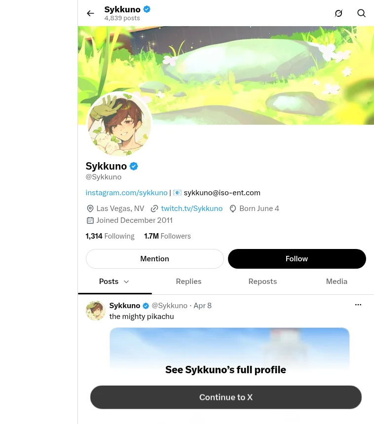 Sykkuno Net Worth - official X profile Sykkuno Net Worth - official X profile