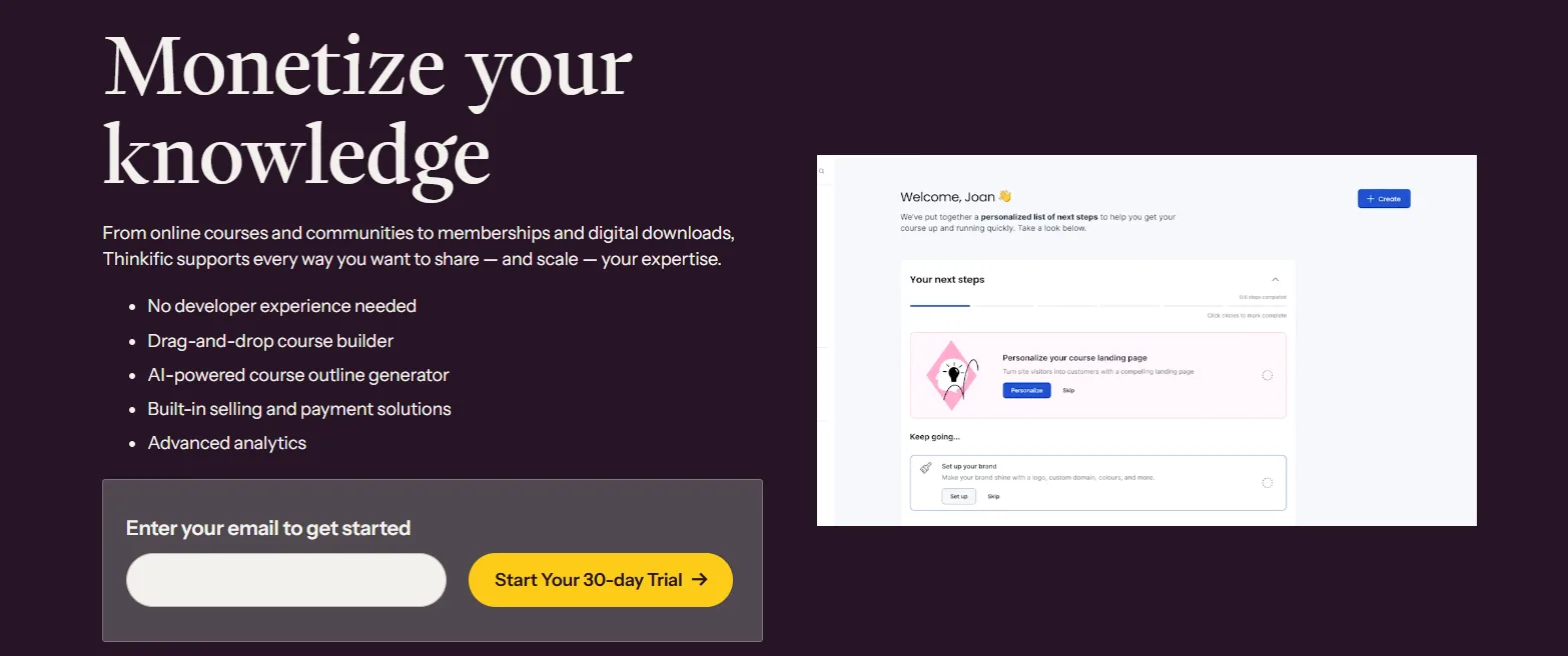 thinkific coupon code