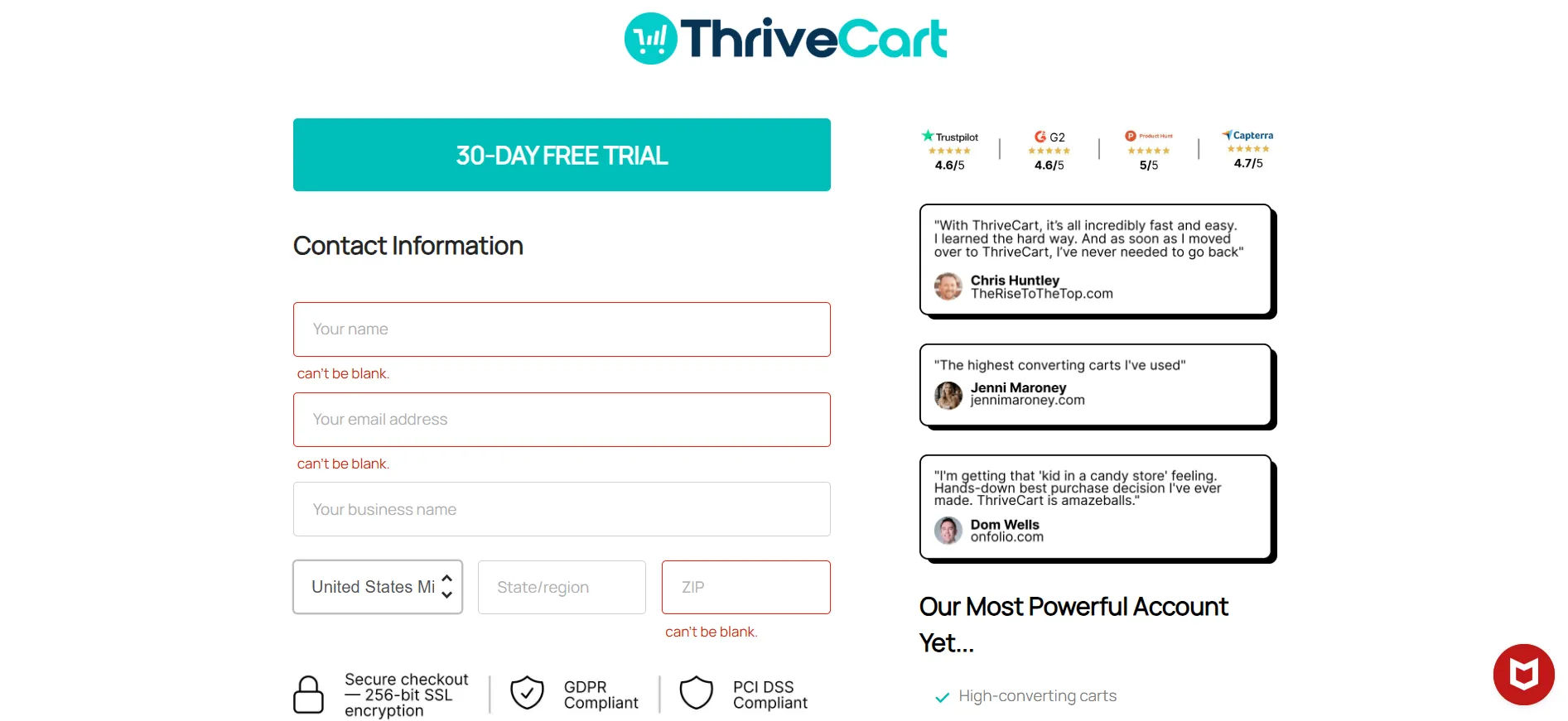 Thrivecart step 6