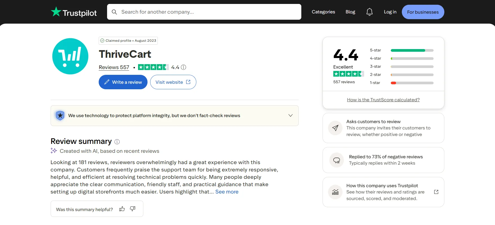 thrivecart-trust-pilot