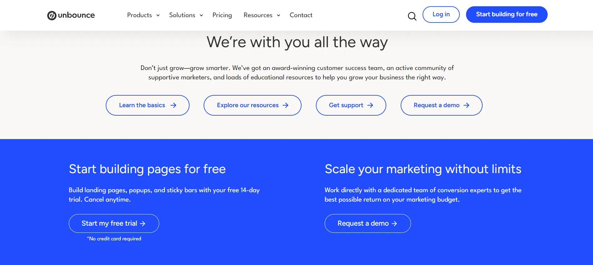 Unbounce Free Trial